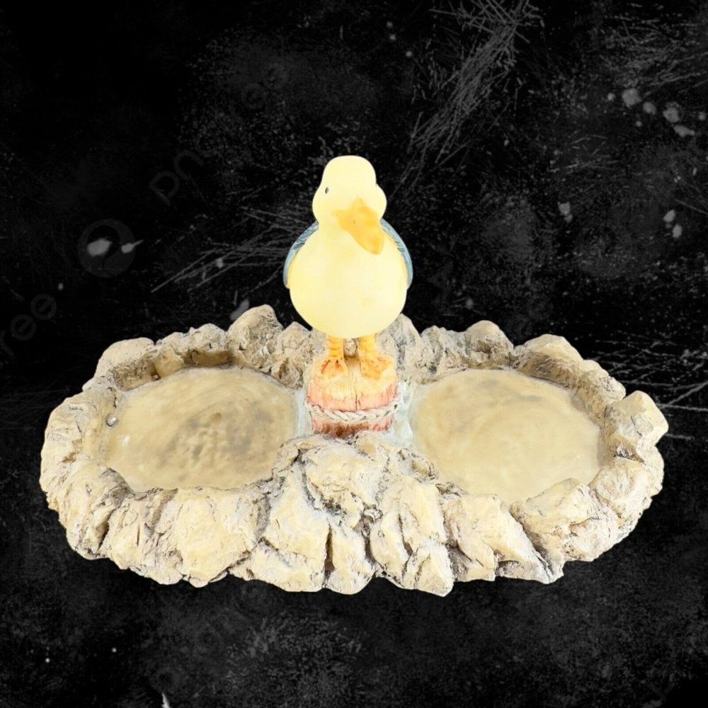 1980s Beachcombers Resin Seagull Votive Candle Tea light Holder Figural Decor